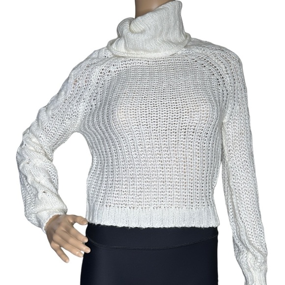 Planet Gold cream cable sweater, NWT, XS - Picture 1 of 6